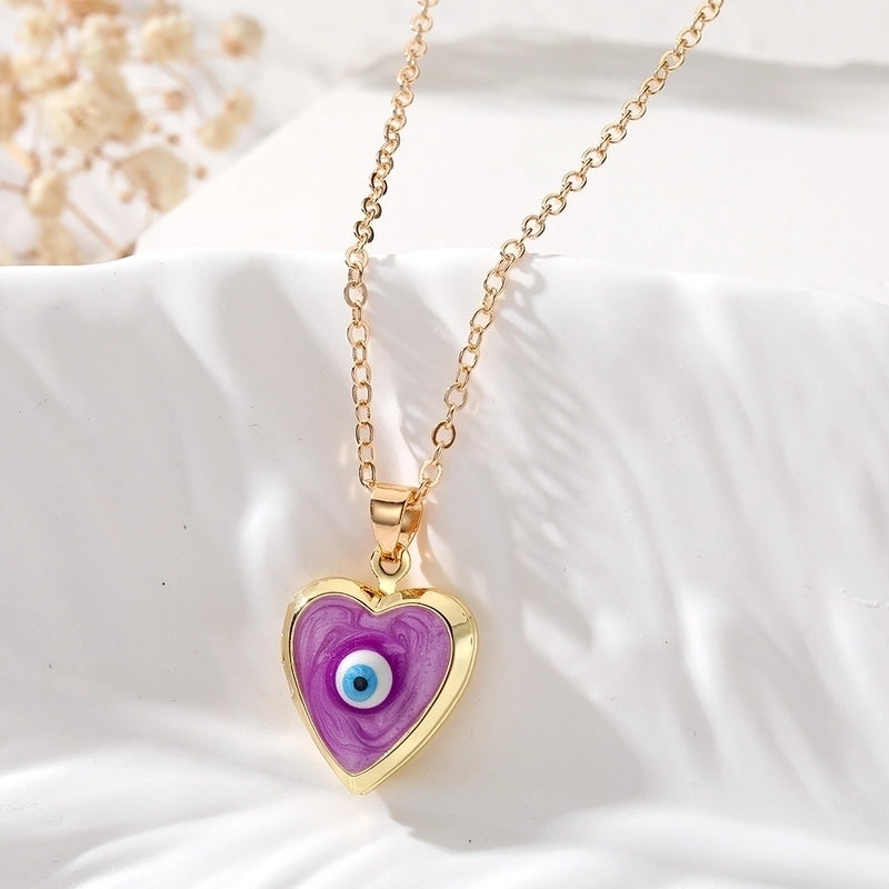 Casual Cute Minimalist Heart Shape Alloy Copper Pendant Necklace