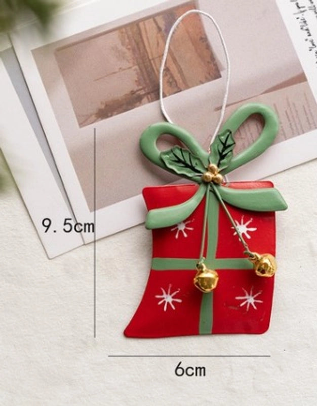 Christmas Fashion Christmas Tree Snowflake Iron Party Hanging Ornaments