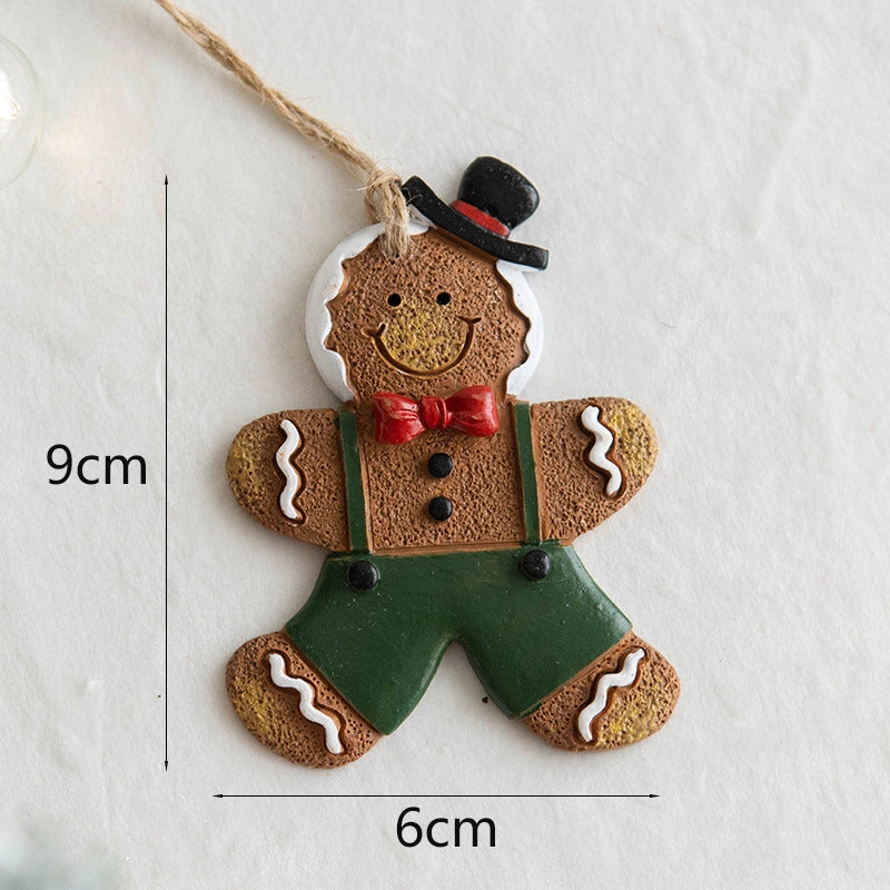 Christmas Christmas Gingerbread Resin Party Hanging Ornaments