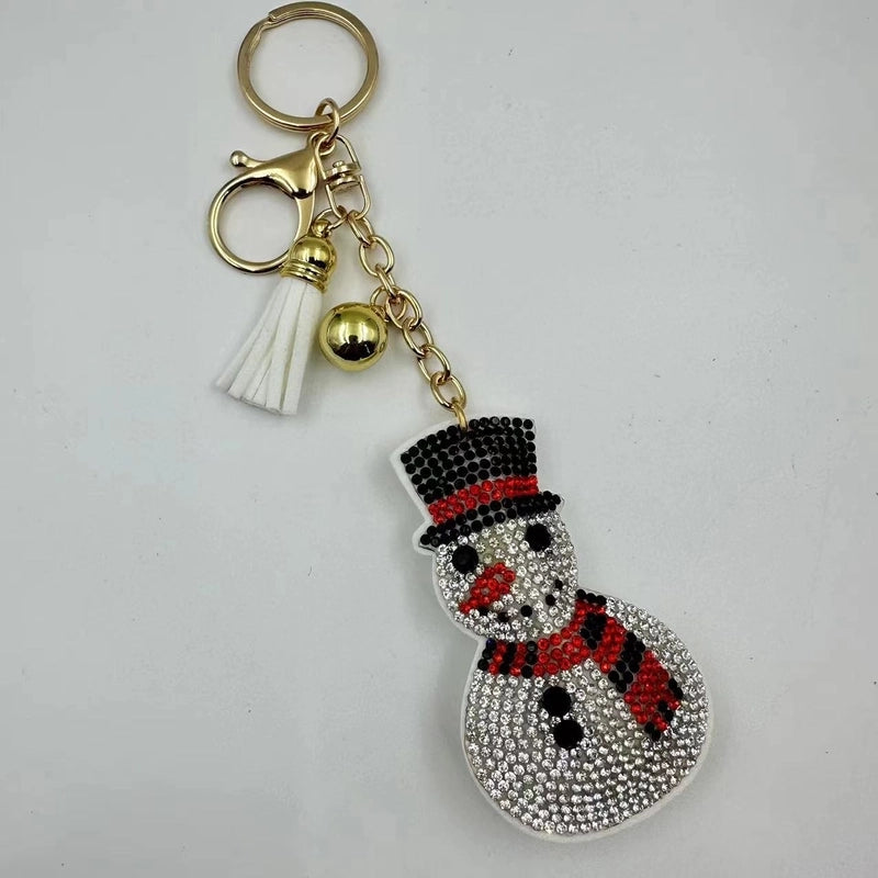 Cute Christmas Women's Metal Keychains Keychains