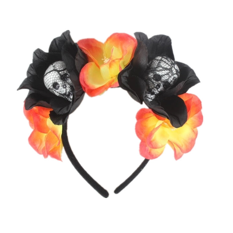 Halloween Funny Flower Skull Foam Holiday Party Party Accessories Party Supplies