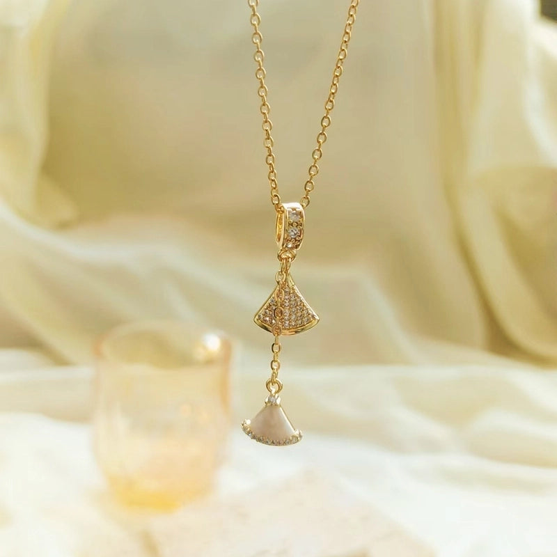 Sweet Starfish Titanium Steel Copper Alloy Zircon Inlay Stainless Steel Necklaces