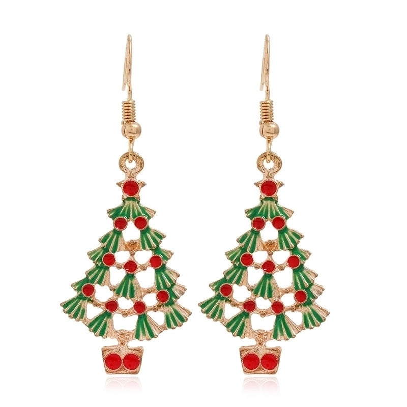 Fashion Christmas Tree Santa Claus Alloy Plating Women's Drop Earrings 1 Pair