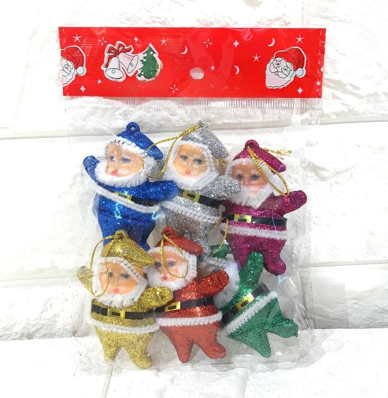 Santa Claus Apron Gold Powder Santa Claus Christmas Tree Pendant Festival Daily Necessities Cross-border Exclusive