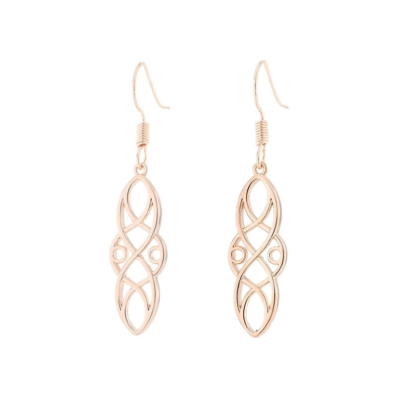 1 Pair Vintage Style Water Droplets Copper Drop Earrings