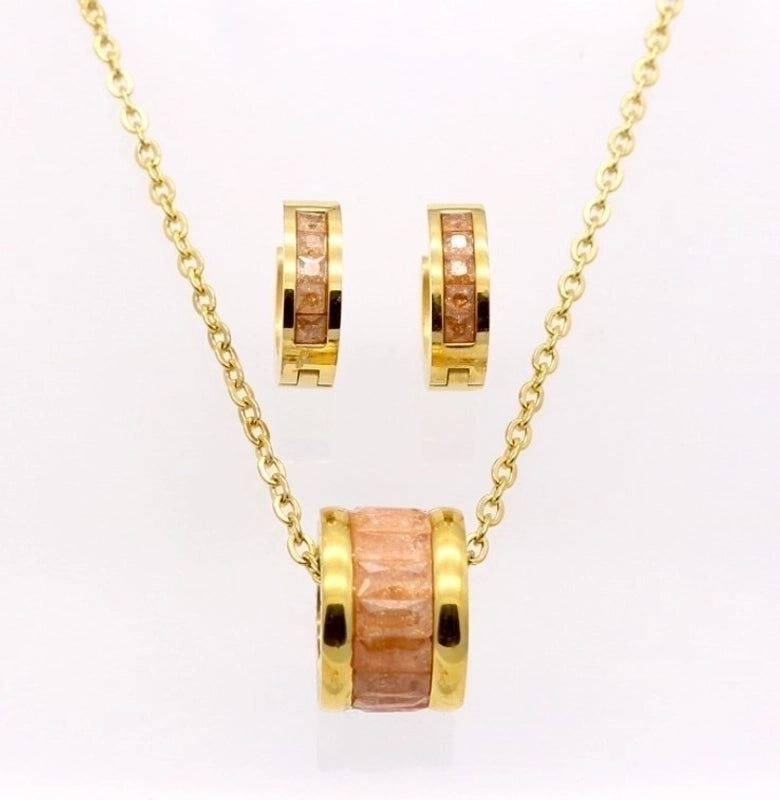 Classic Style Geometric Titanium Steel Pendant Necklace