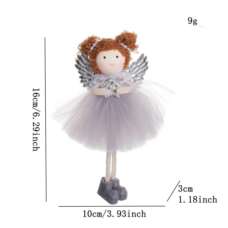 Christmas Cute Angel Cloth Holiday Indoor Hanging Ornaments Decorations Hanging Ornaments