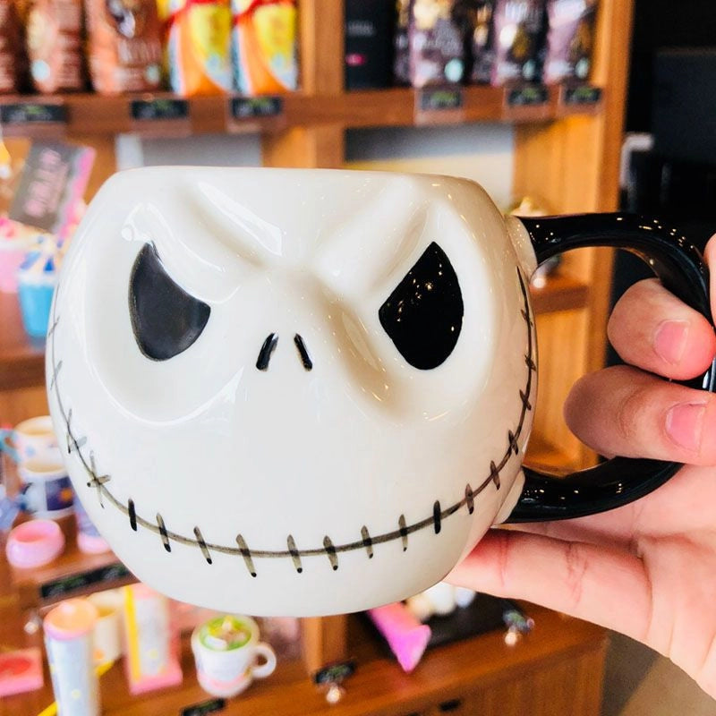Exclusive Water Cup Skull Jack Ceramic Cup Ghost Mug American Coffee Cup Spoof Halloween Gift