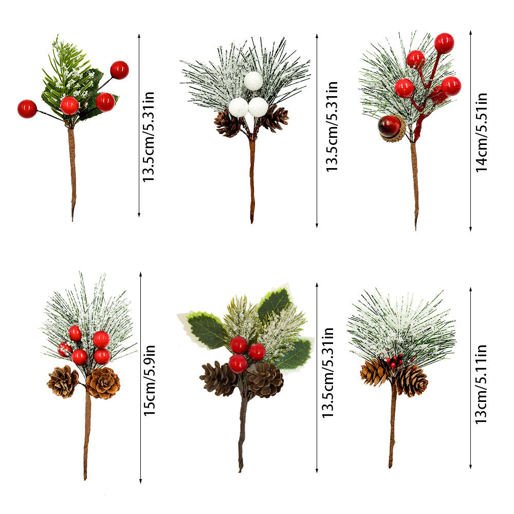 Pine Needles Pine Cones Christmas Tree Accessories Gift Box Decoration Real Flowers Christmas Decoration Desktop Ornaments Christmas