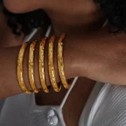 Minimalist Star Titanium Steel Plating Inlay Zircon Bangle