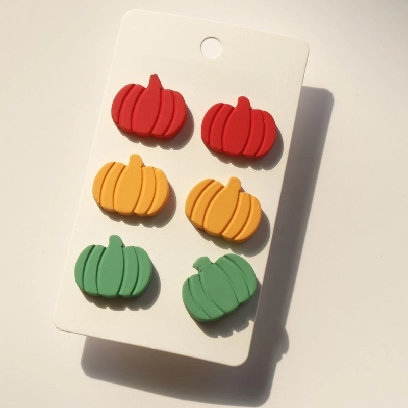 1 Set Cute Candy Ghost Elk Arylic Women's Ear Studs