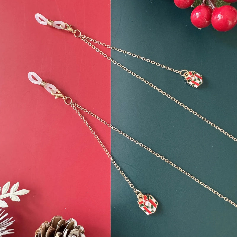 Vacation Christmas Tree Alloy Christmas Women's Glasses Chain