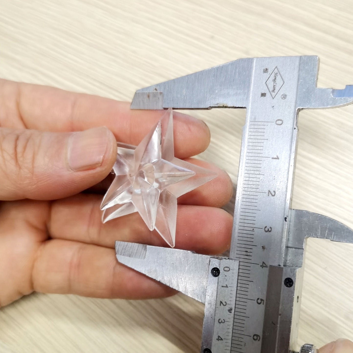 10 Pieces Transparent Round Ball Snowflake Small Five-star Christmas Tree Light String Accessories Five-pointed Star Tree Top Star Christmas Decoration