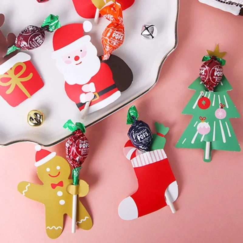 Christmas Cute Christmas Tree Christmas Socks Party Festival Card Decorative Props