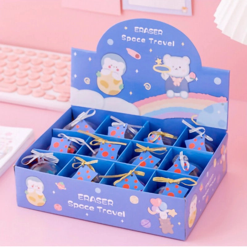 Creative Christmas Small Gift Children's Crystal Ball Eraser 1 Pcs