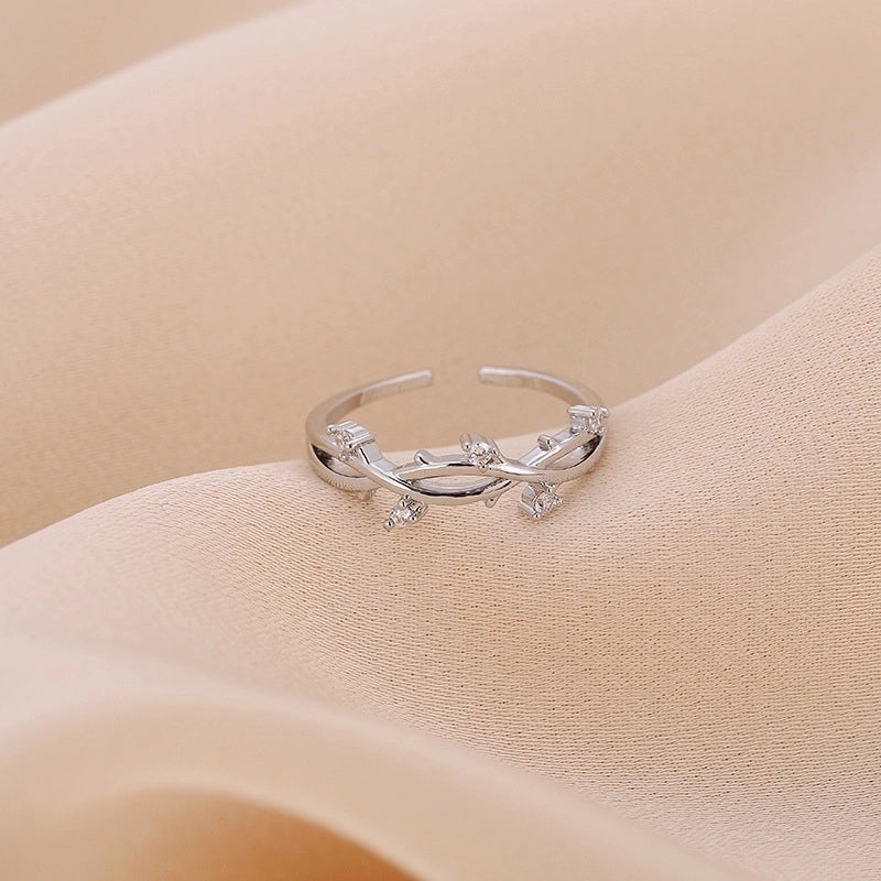 Minimalist Solid Color Copper Plating Open Rings