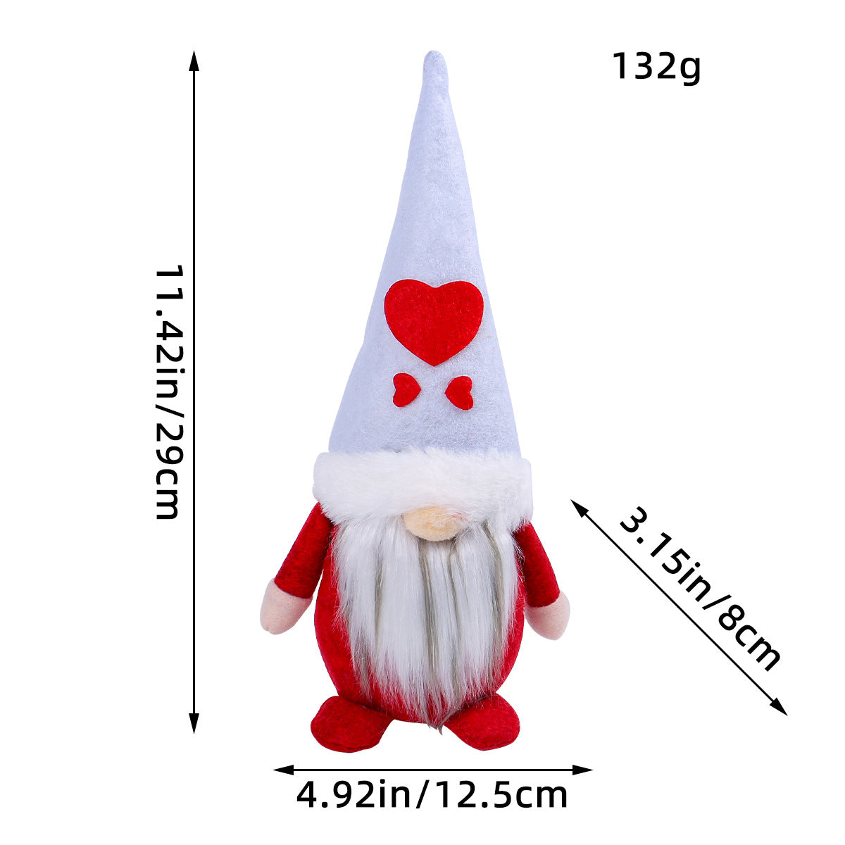 Hooded Faceless Doll Holiday Gnome Santa Claus Plush Doll Decoration Ornament