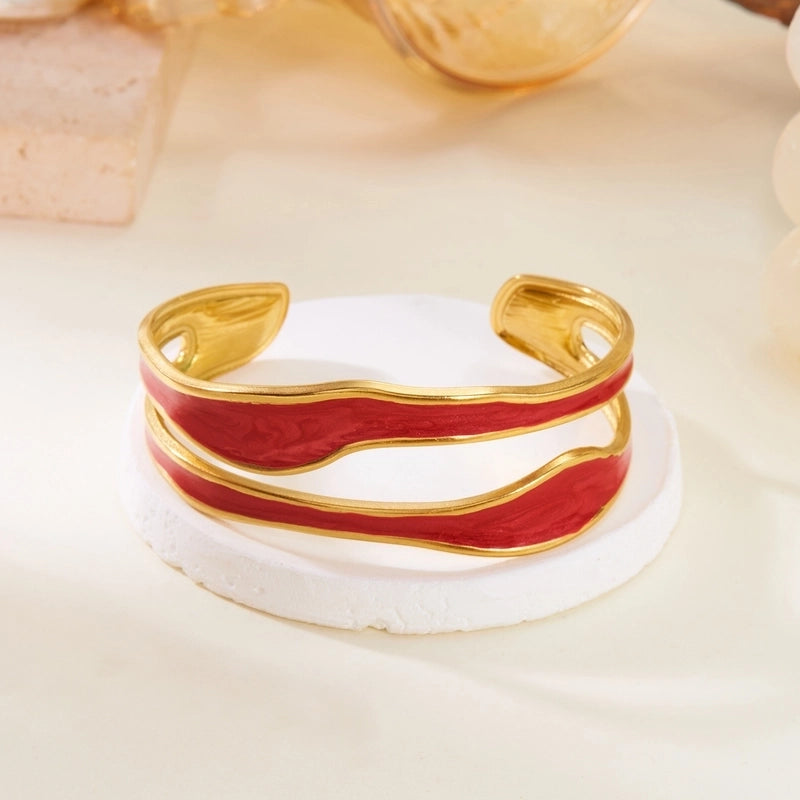 Casual Elegant Lady Heart Shape 304 Stainless Steel Bangle In Bulk