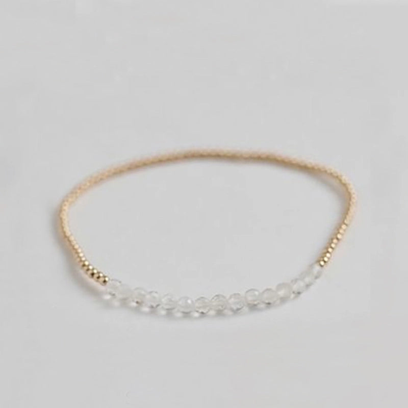 Natural Stone Copper Beaded Knitting Geometric Bracelets