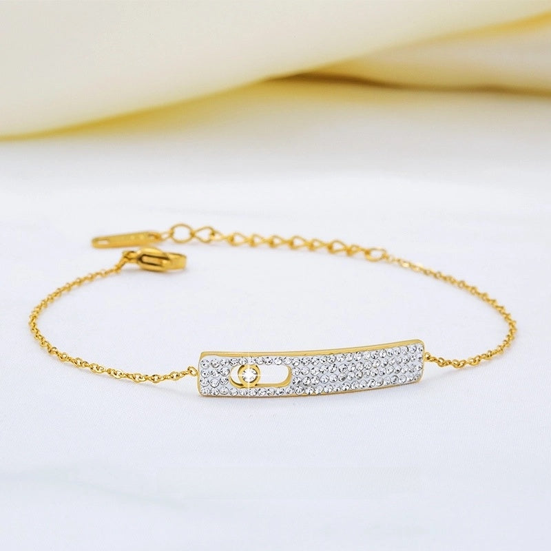 Minimalist Geometric Titanium Steel Bracelets In Bulk