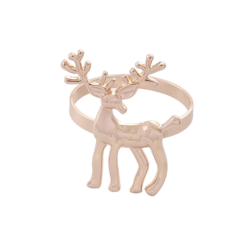Christmas Casual Elegant Glam Animal Alloy Napkin Rings 1 Piece