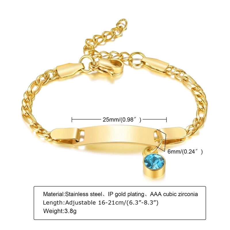 Casual Round Stainless Steel Gold Plated Zircon Bracelets In Bulk