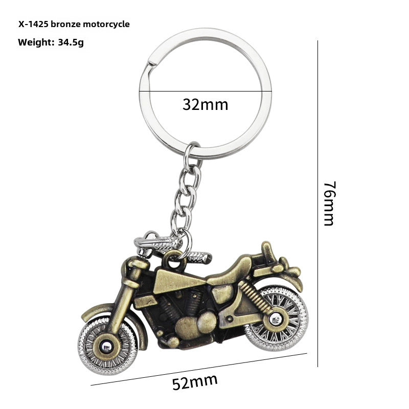 Simulation Cool Helmet Motorcycle Suit Keychain Metal Helmet Keychain Pendant Motorcycle Keychain