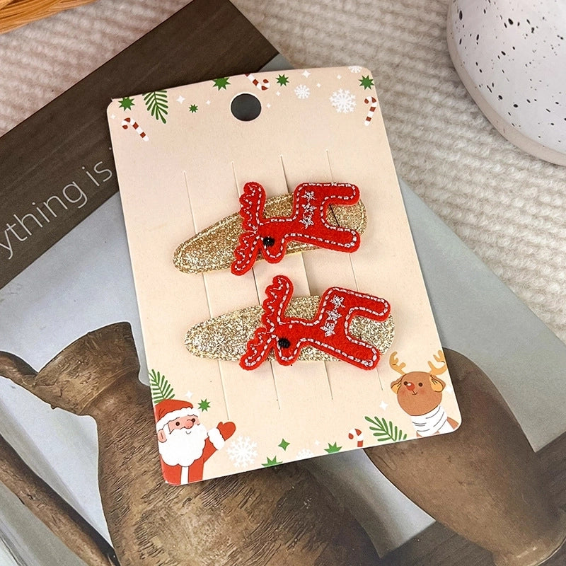 Women's Minimalist Classic Style Color Block Cloth Flakes Hair Clip