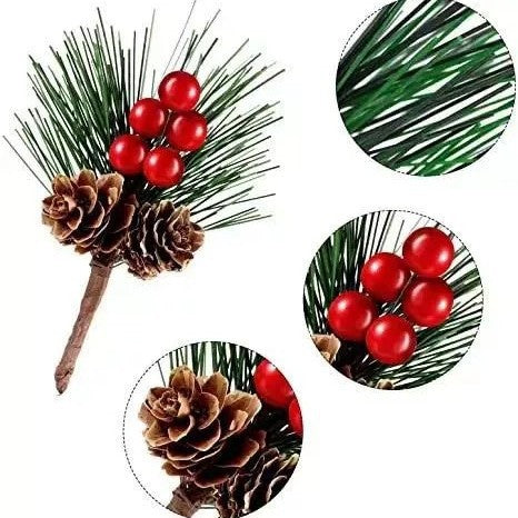 Christmas Decoration Bouquet Diy Wreath Christmas Tree Matching Holiday Window Bar Scene Real Pine Cone Accessories