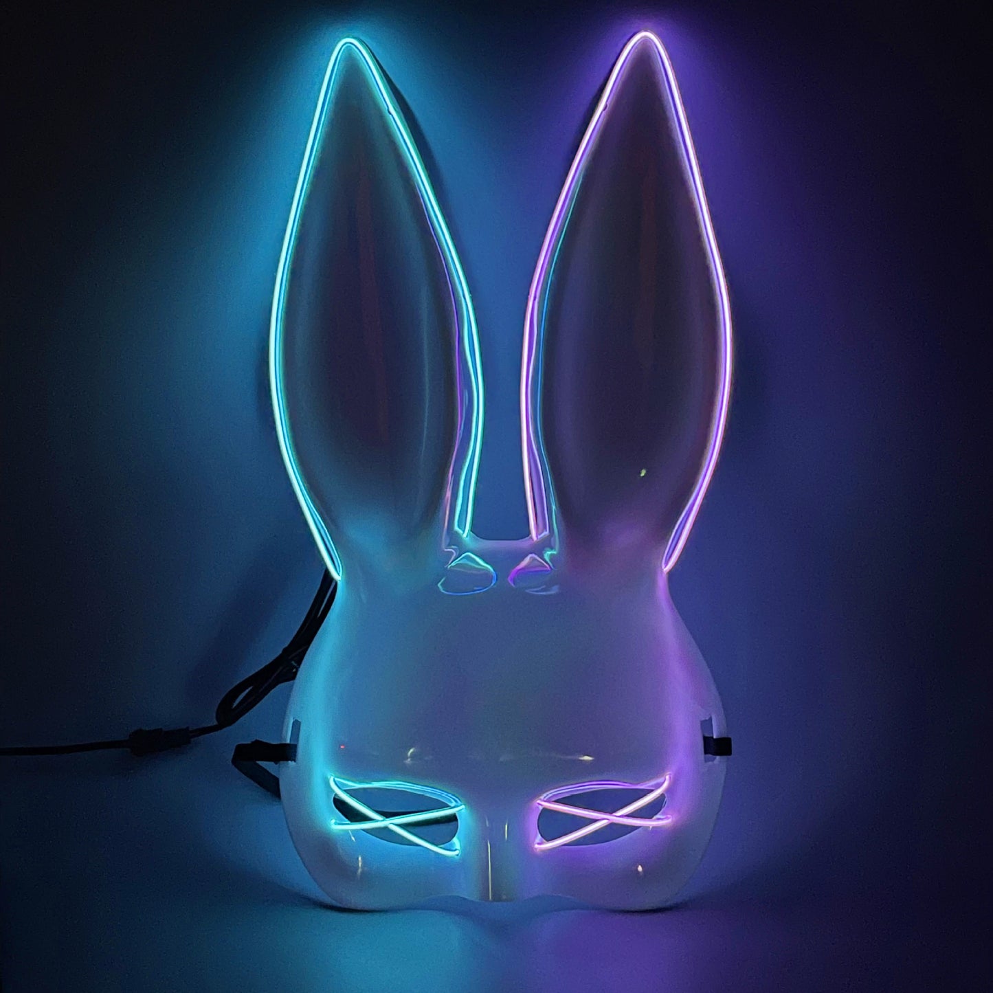 Qualified Glowing Bunny Girl Mask Glowing Mask Cool Costume Mask Party Ball Halloween Costume Prop