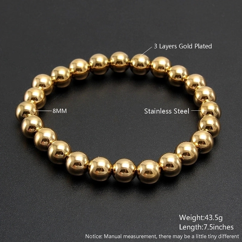 Minimalist Geometric 304 Stainless Steel Bracelets In Bulk