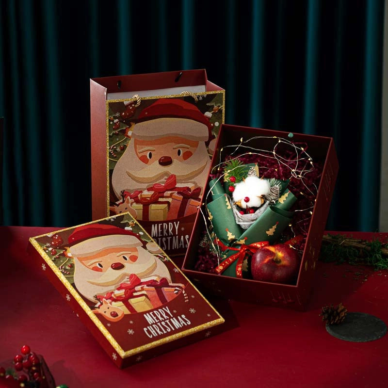 Christmas Cute Santa Claus Plastic Holiday Party Bouquet Decorations Table Decoration