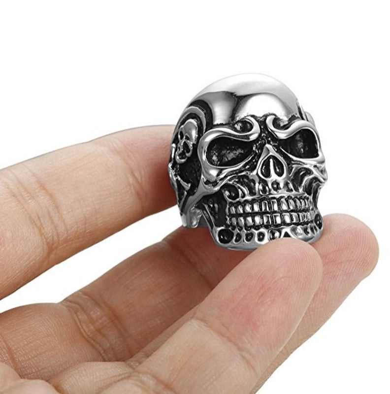 Retro Skull Titanium Steel Halloween Men's Rings
