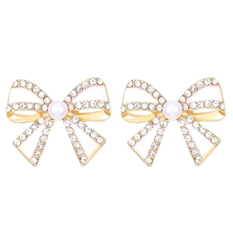 1 Pair Casual Sweet Minimalist Bow Knot Alloy Ear Studs