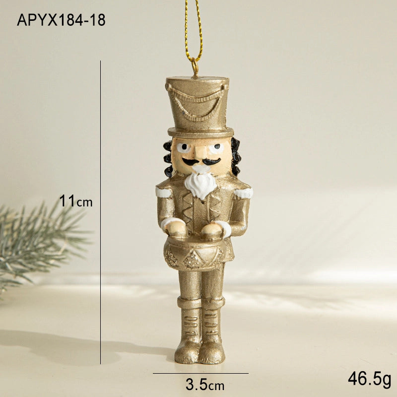 Christmas Casual Elegant Minimalist Christmas Tree Elk Resin Holiday Party Hanging Ornaments Decorations Hanging Ornaments