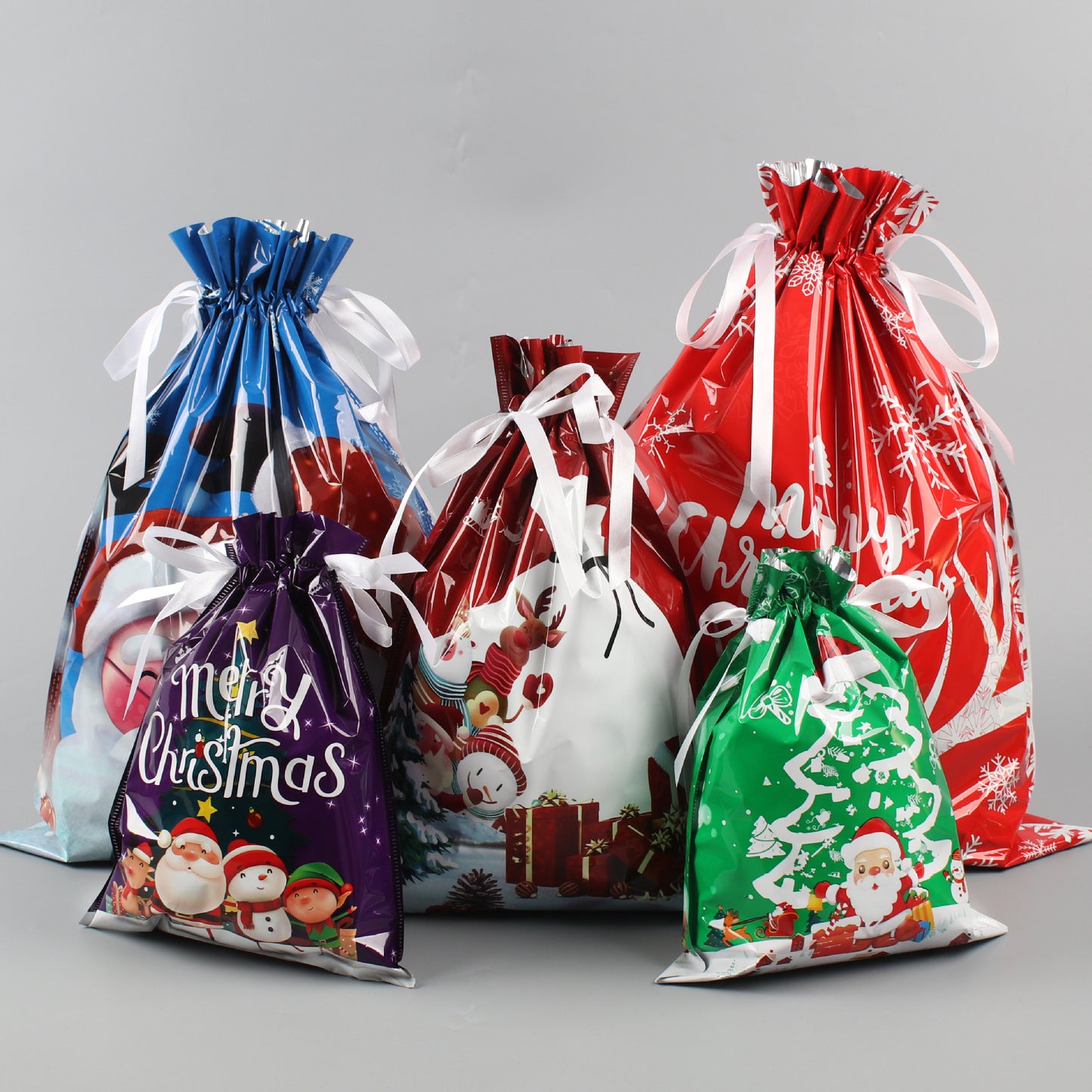 Christmas Gift Bag 2025 Hot Christmas Gift Bag Set Drawstring Bag Candy Bag