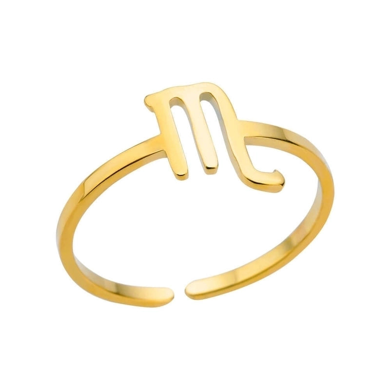 Basic Minimalist Constellation 304 Stainless Steel Plating Open Rings