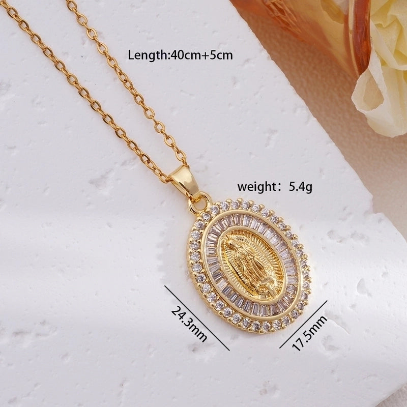 304 Stainless Steel Copper Human Pendant Necklace