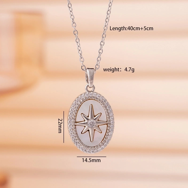 304 Stainless Steel Copper Cable Chain Animal Bear Pendant Necklace