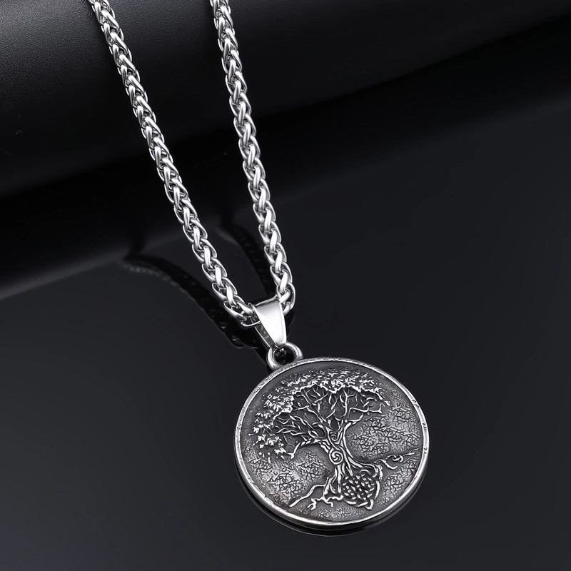 Retro Punk Tree 304 Stainless Steel Men'S