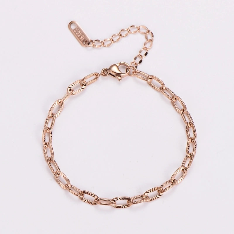 Classic Style Commute Geometric 304 Stainless Steel Bracelets In Bulk