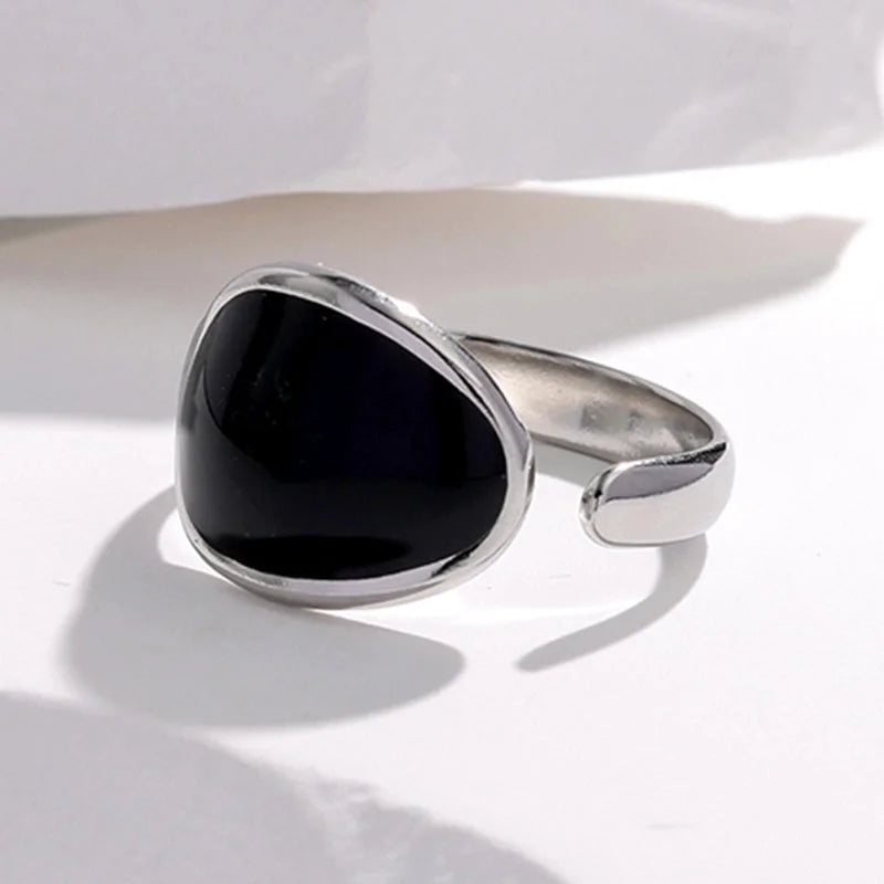 Fashion Geometric 304 Stainless Steel 18K Gold Plated Plating Open Ring