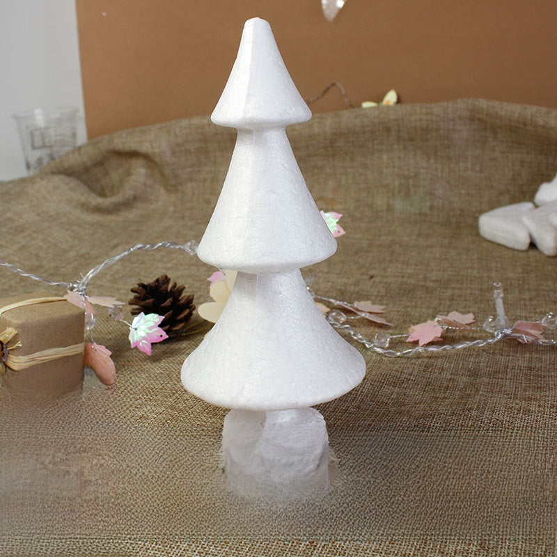 10 Pieces Foam Styrofoam White Christmas Tree Christmas Halloween Decoration Accessories Preschool Children Diy Craft Materials
