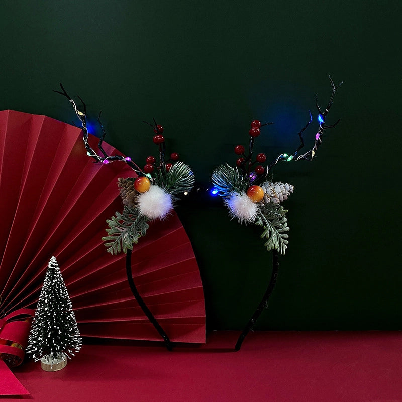 Christmas Fashion Women'S Antlers Plastic Hair Band