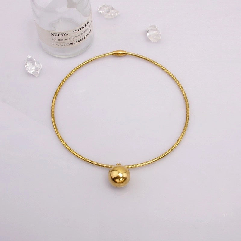 Fashion Geometric Titanium Steel Titanium Steel 18K Gold Plated Gold Plated Silver Plated Plating Choker