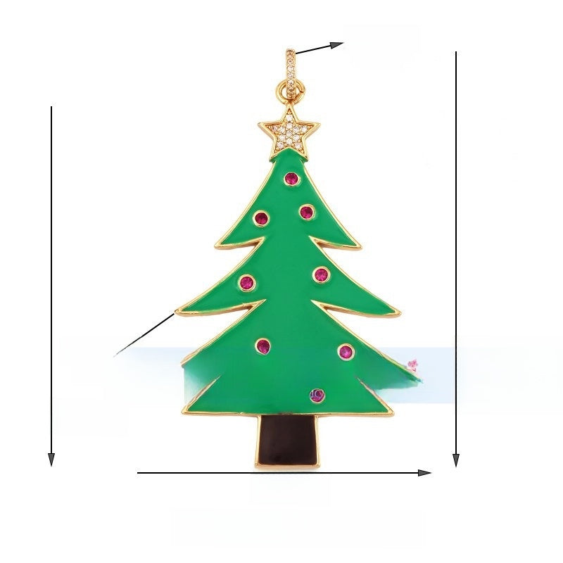 1 Piece Copper Geometric Heart Shape Snowflake Pendant Jewelry Accessories