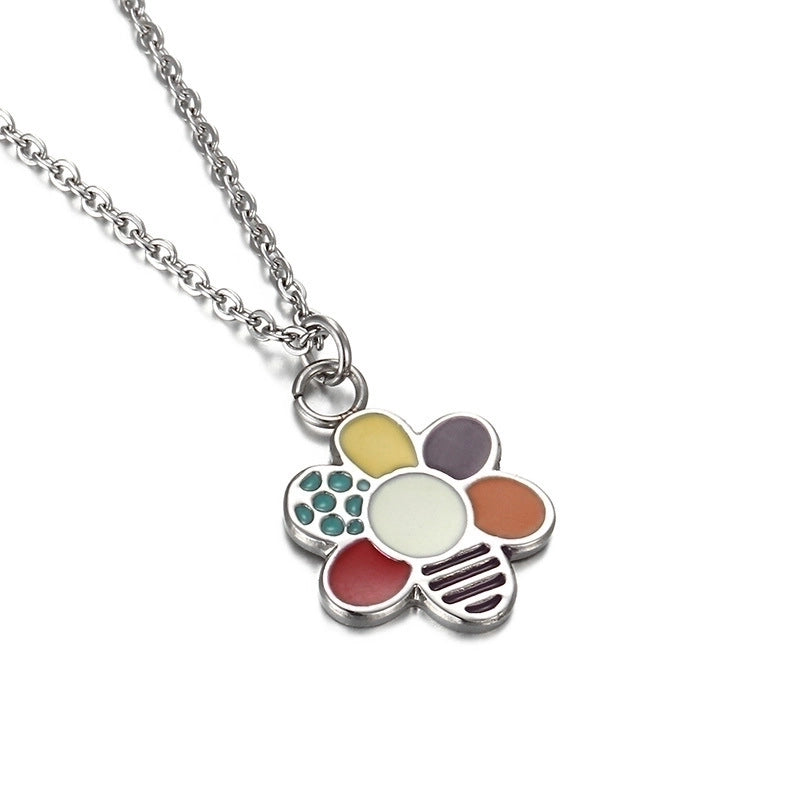 Jewelry Korean Fashion Stainless Steel Necklace Simple Color Necklace Clavicle Chain