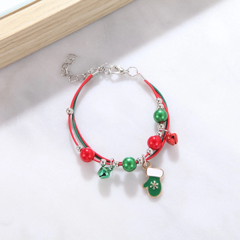 Cute Cartoon Character Alloy Plating Flakes Elk Christmas Women's