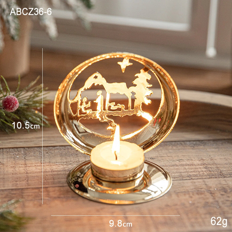 Christmas Elegant Romantic Elk Iron