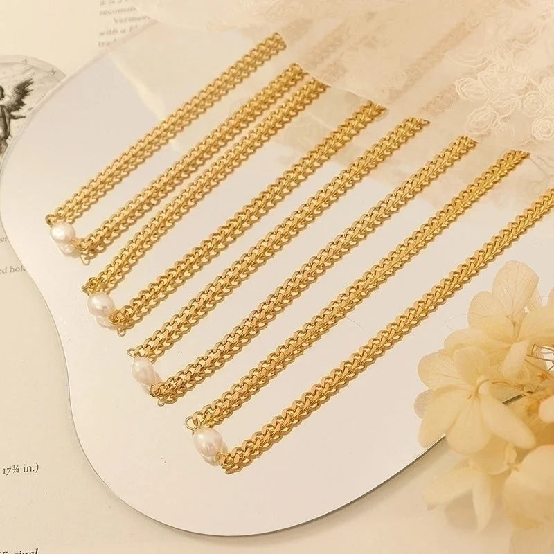 Fashion Geometric 304 Stainless Steel 18K Gold Plated Plating Necklace